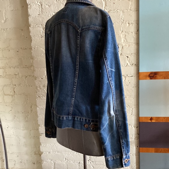 Gap 90s Y2K perfectly broken in denim trucker jacket size M - Picture 5 of 13